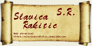 Slavica Rakitić vizit kartica
